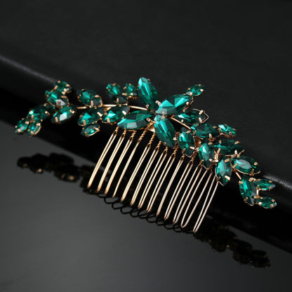 Minimalist Rhinestone Bridal Hair Comb Elegant Hairpiece