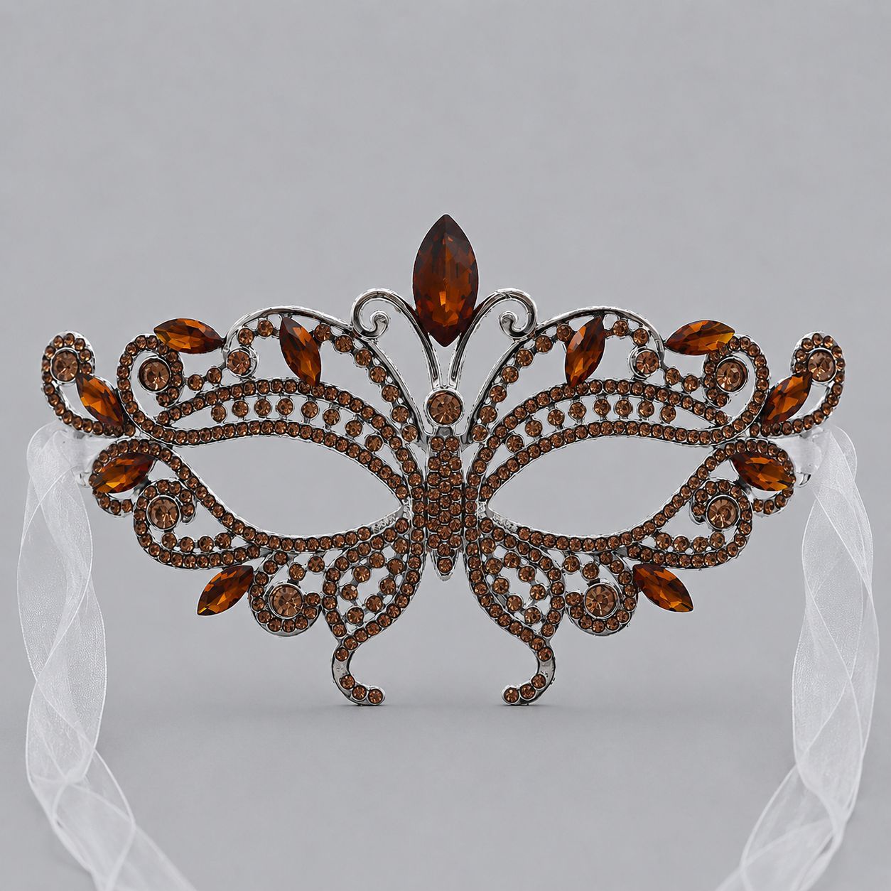 Luxury Rhinestone Half Face Masks for Parties and Events