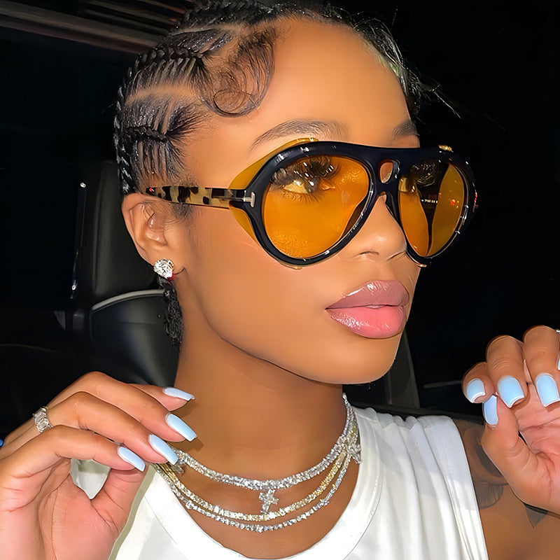 Stylish Multi-Color UV400 Sunglasses Punk Hip-Hop Shades