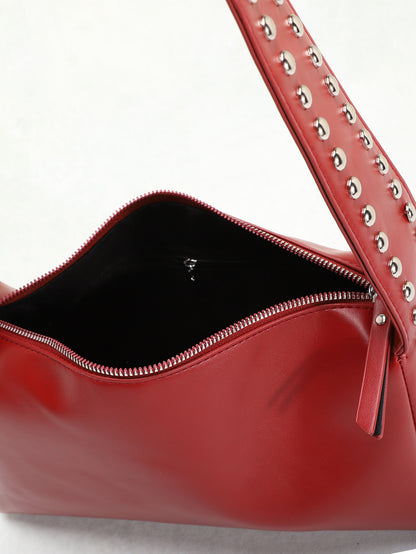 Punk Style Double-Sided Studded Crossbody Bag