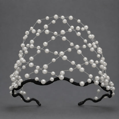 Handcrafted Crystal Beaded Headband Elegant Hair Accessory