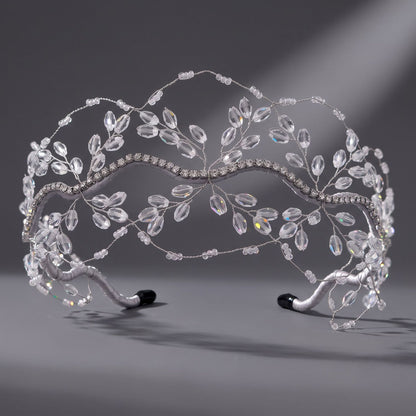 Handcrafted Crystal Beaded Headband - Trendy Casual Hair Accessory