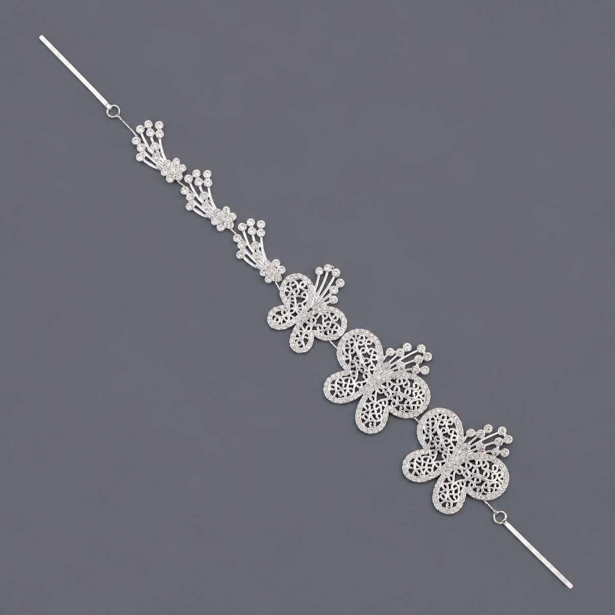 Elegant Floral Hairband with Rhinestones for Any Occasion