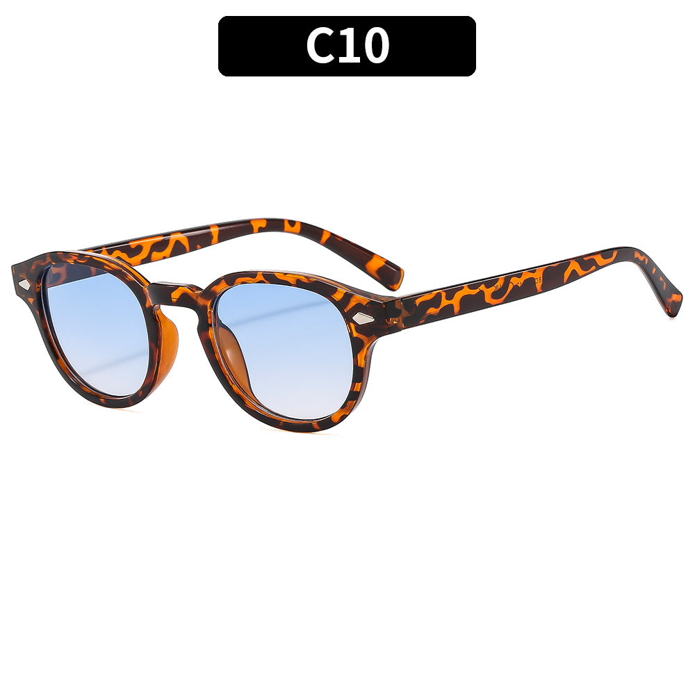 Retro Round Frame Sunglasses Stylish UV400 Protection
