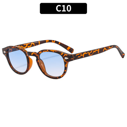Retro Round Frame Sunglasses Stylish UV400 Protection