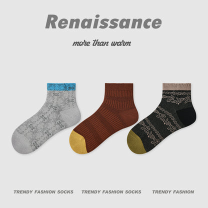 Socks Bubble Cuff Combed Cotton Breathable Casual