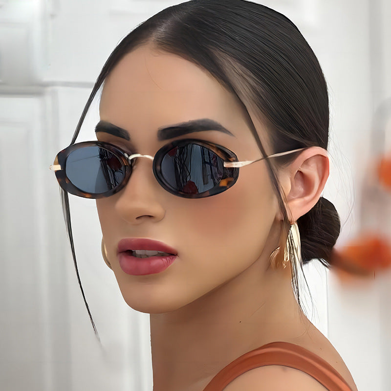 Oval Retro Sunglasses Trendy Women’s UV400 Unisex Eyewear