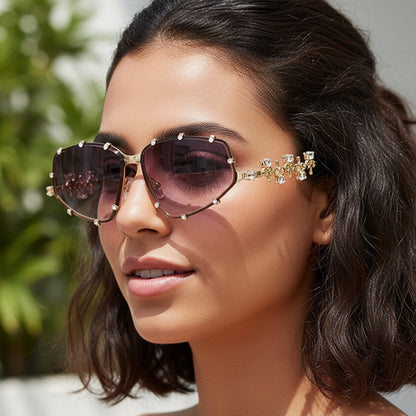 Cyberpunk Oversized Sunglasses Stylish Futuristic Shades