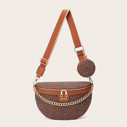 Trendy Floral Cork Crossbody Bag for Women