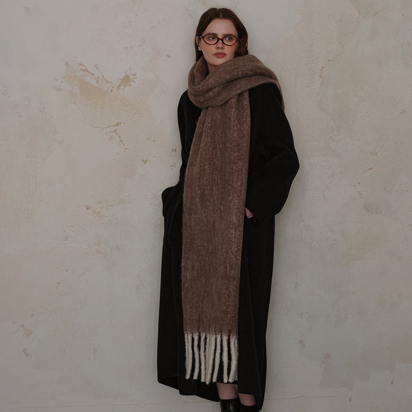 Premium Soft Wool Scarf for Women - Stylish Solid Colors