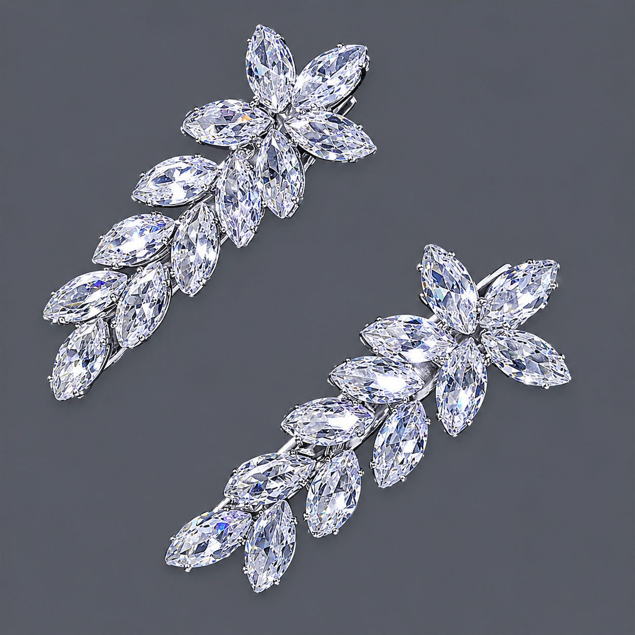Elegant Zirconia Hair Clips for Everyday Style