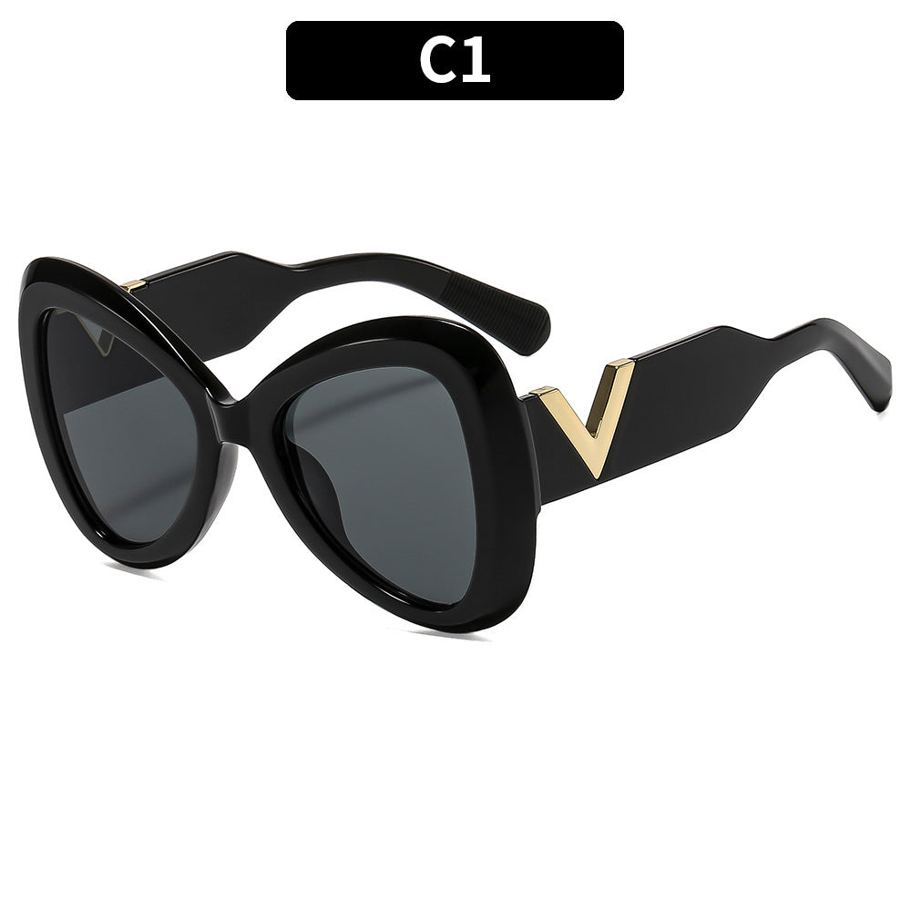 Butterfly Frame Sunglasses Trendy UV400 Protection Shades
