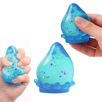 Squishy Waterdrop Design TPR Slow Rise Stress Toy