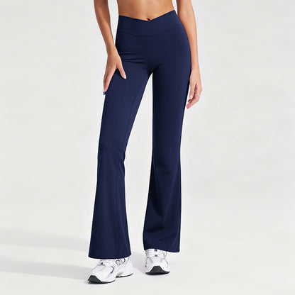 High-Waisted Flared Yoga Pants for Women - Breathable Casual Leggings