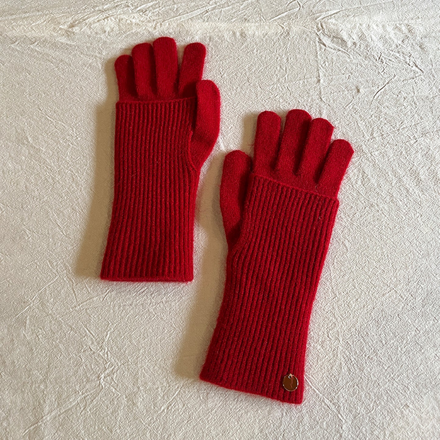 Women's Removable Touchscreen Wool-Blend Fingerless Gloves