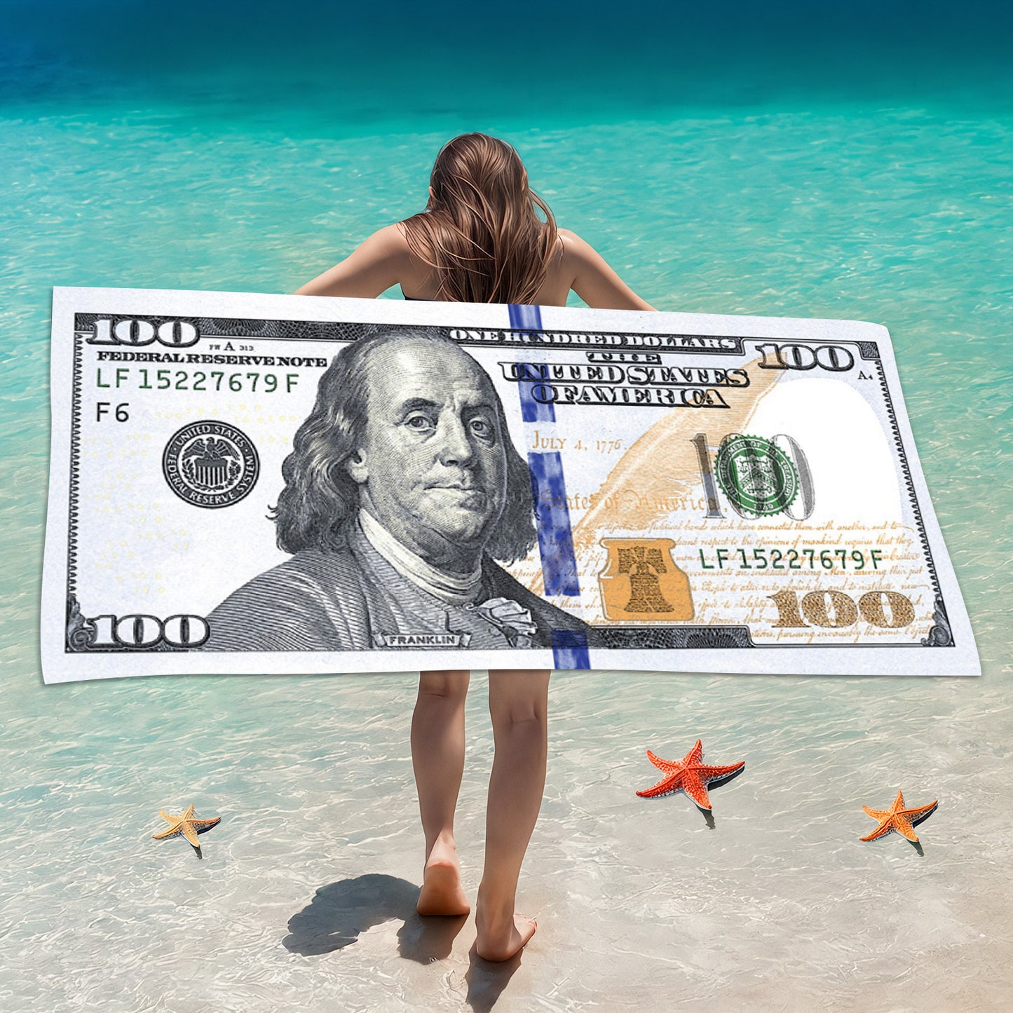 Printed Quick-Dry Microfiber Beach & Bath Towel