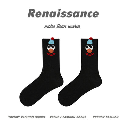 Cozy Cat Mid Calf Plush Polyester Socks
