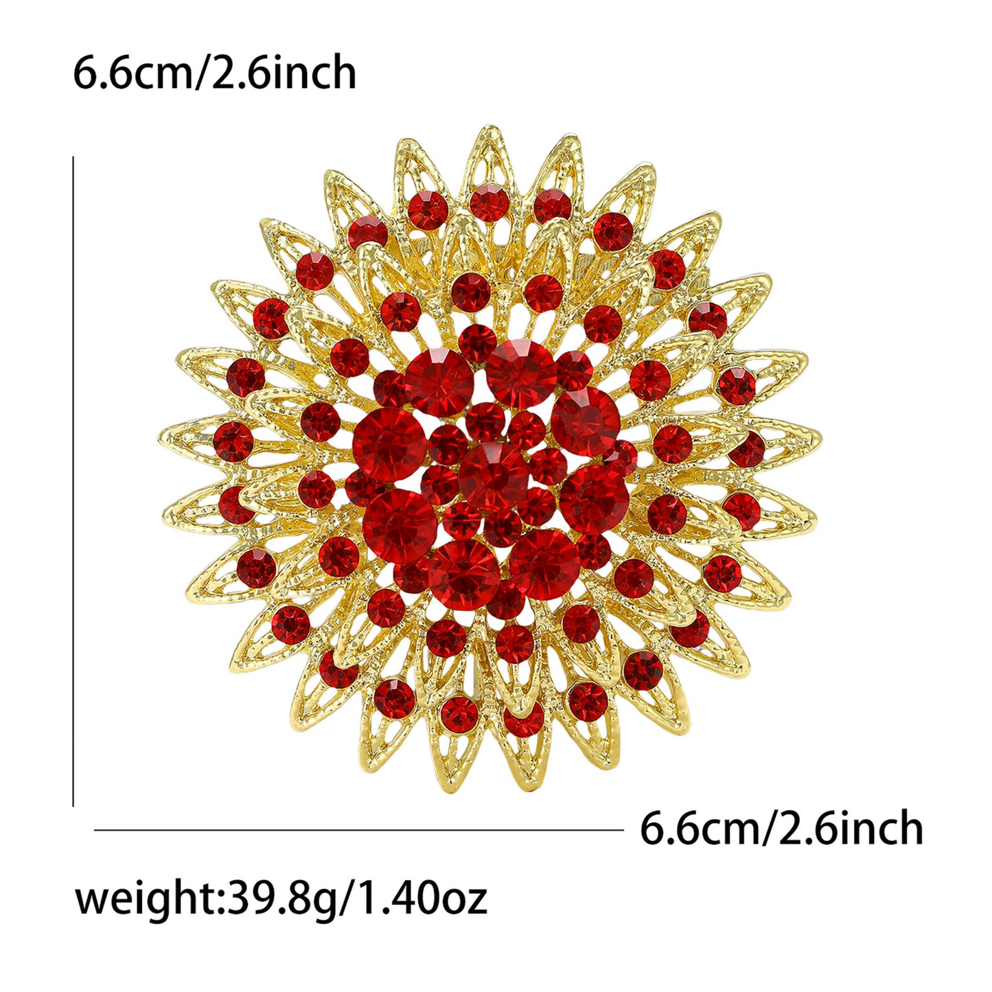 Creative Rhinestone Brooch Alloy Fashion Pin for Women