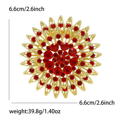 Creative Rhinestone Brooch Alloy Fashion Pin for Women