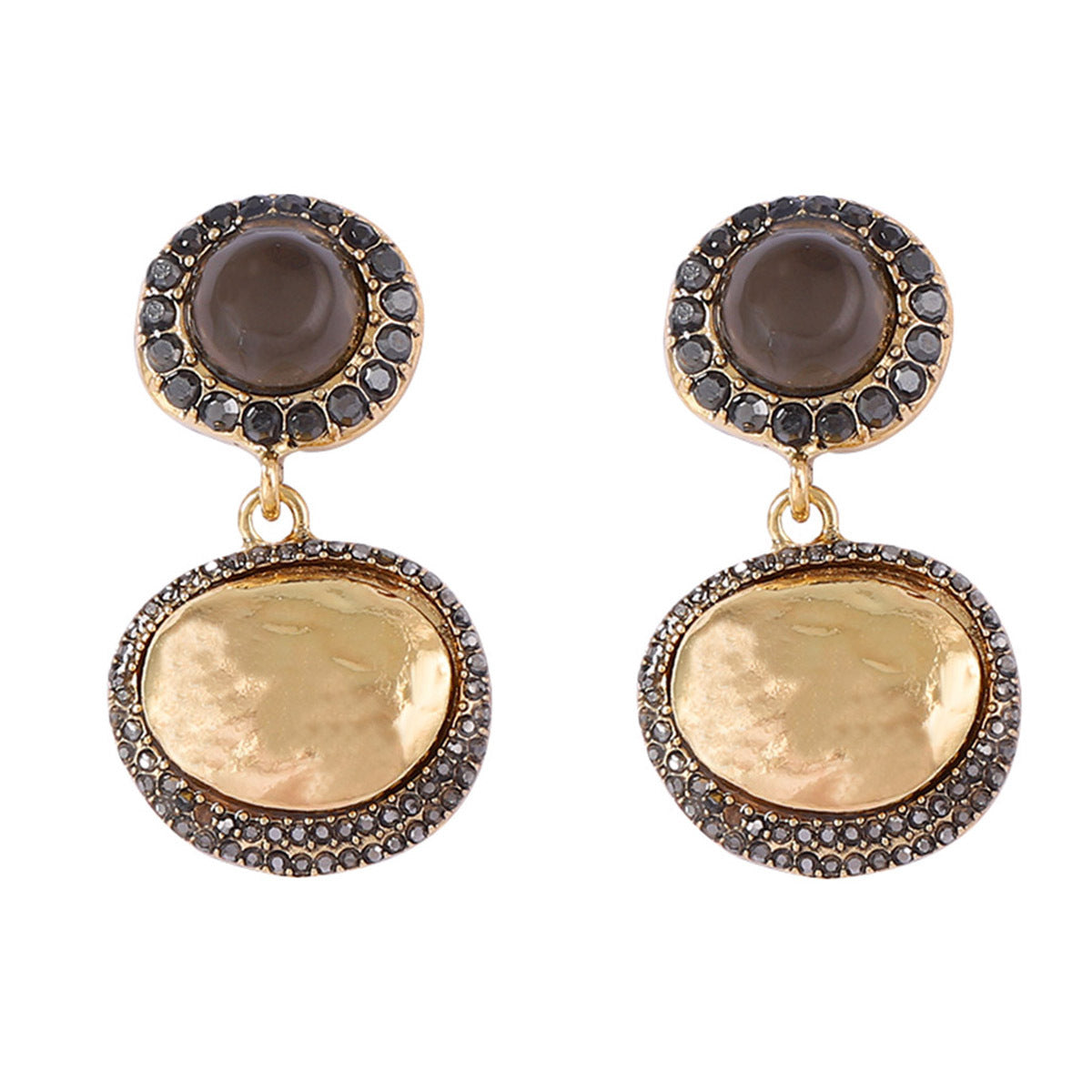 Earrings Geometric Button Drop Lightweight Versatile