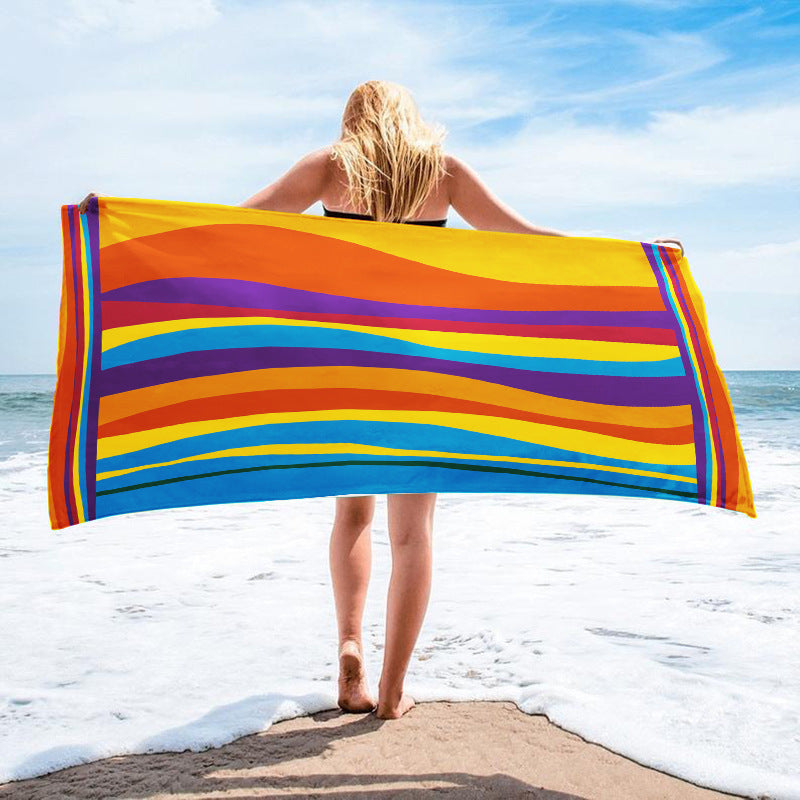Printed Quick-Dry Microfiber Beach & Bath Towel