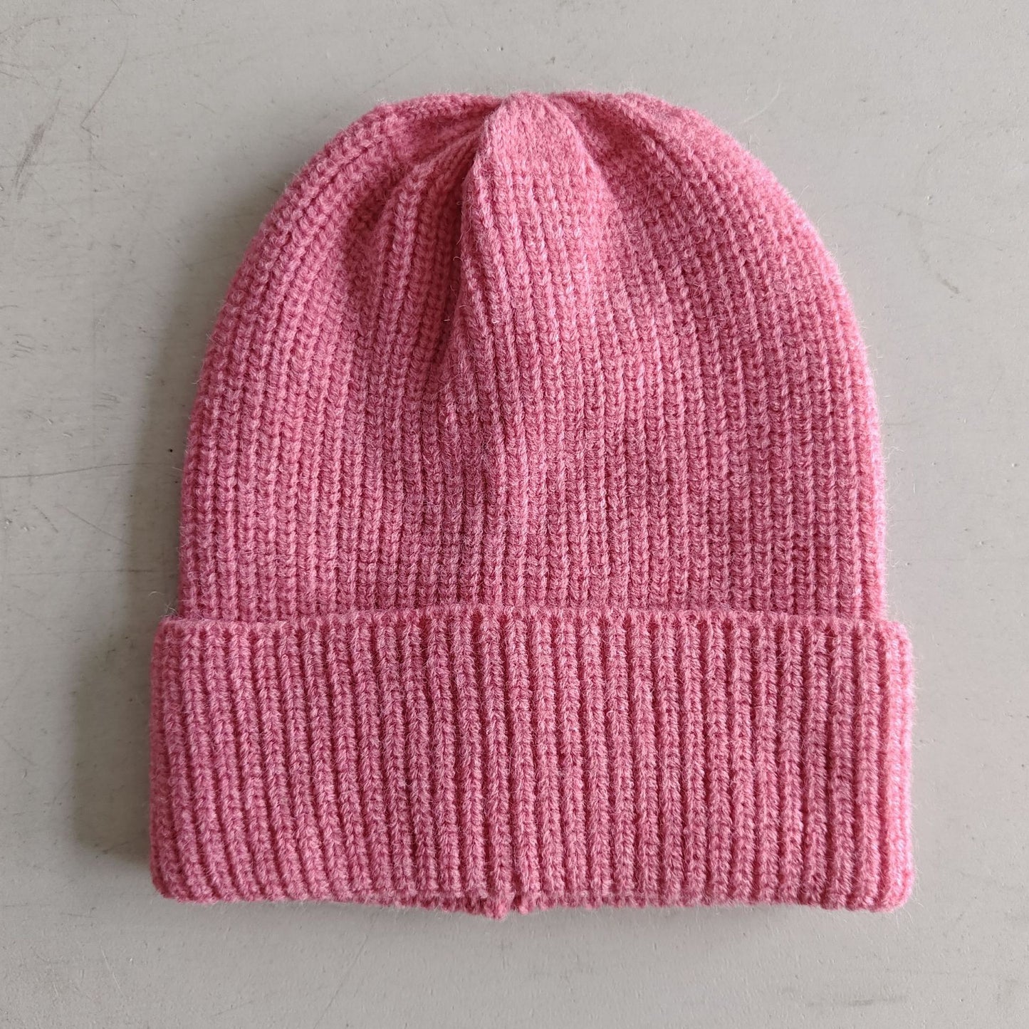 Casual Solid Knit Beanie Hat for Women