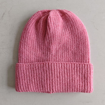 Casual Solid Knit Beanie Hat for Women
