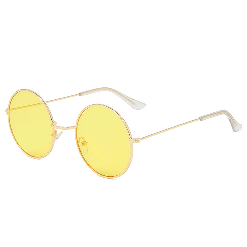 Vintage Round Frame Sunglasses for Men - UV400 Protection
