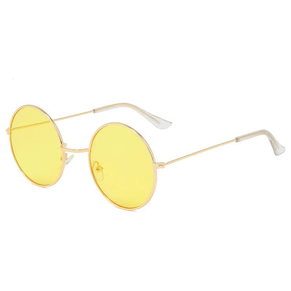 Vintage Round Frame Sunglasses for Men - UV400 Protection