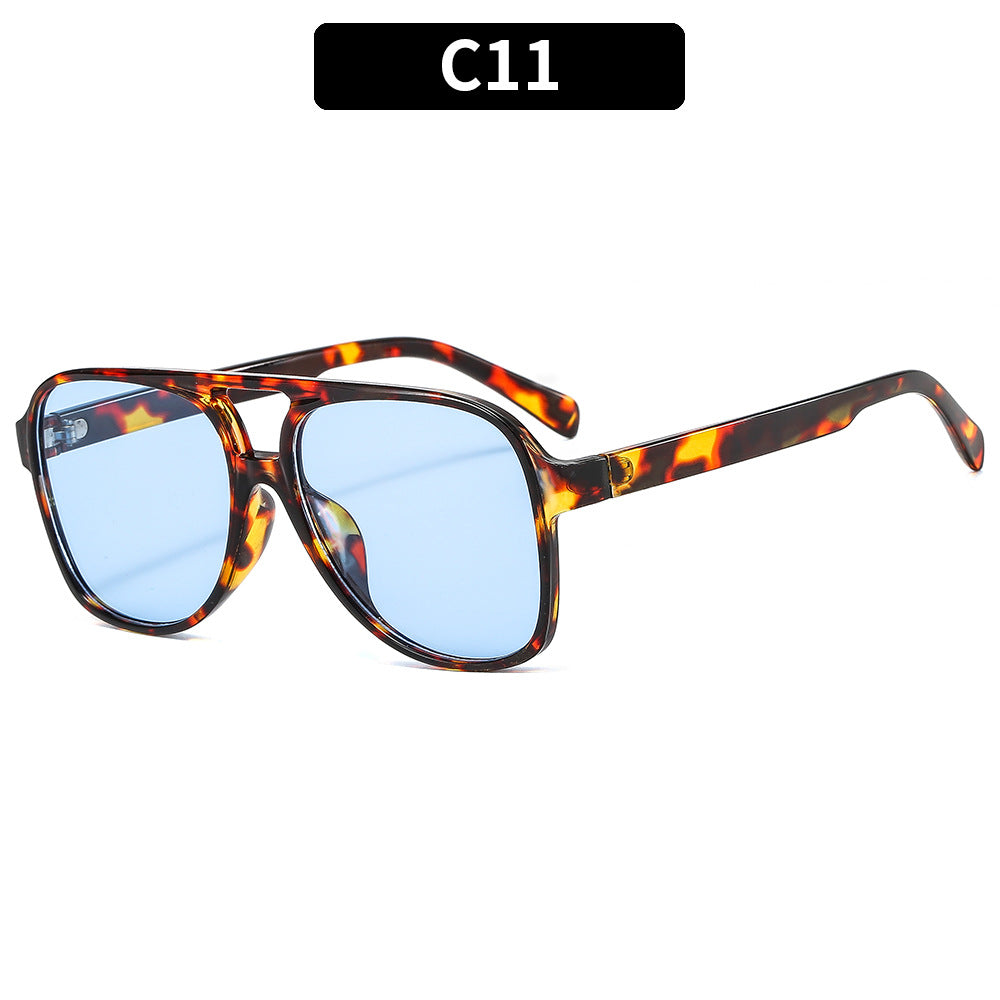 Trendy Retro Square Sunglasses Casual UV400 Protection