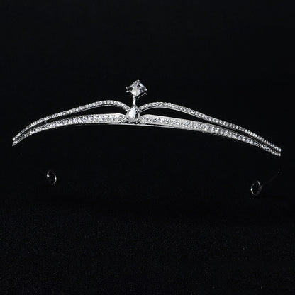 Bridal Crown with Exquisite Crystal Accents for Wedding and Parties