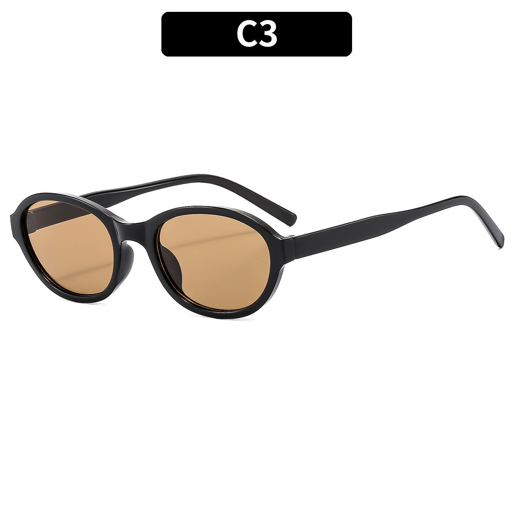 Trendy Oval Sunglasses for Fashionable Casual Wear