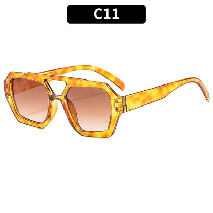 Trendy Square Pilot Sunglasses UV400 Protection