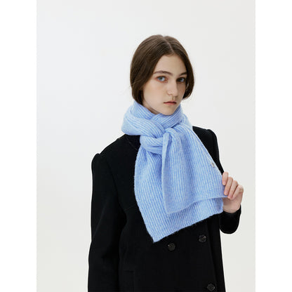 Chic Star Design Knitted Wool Blend Scarf for Women