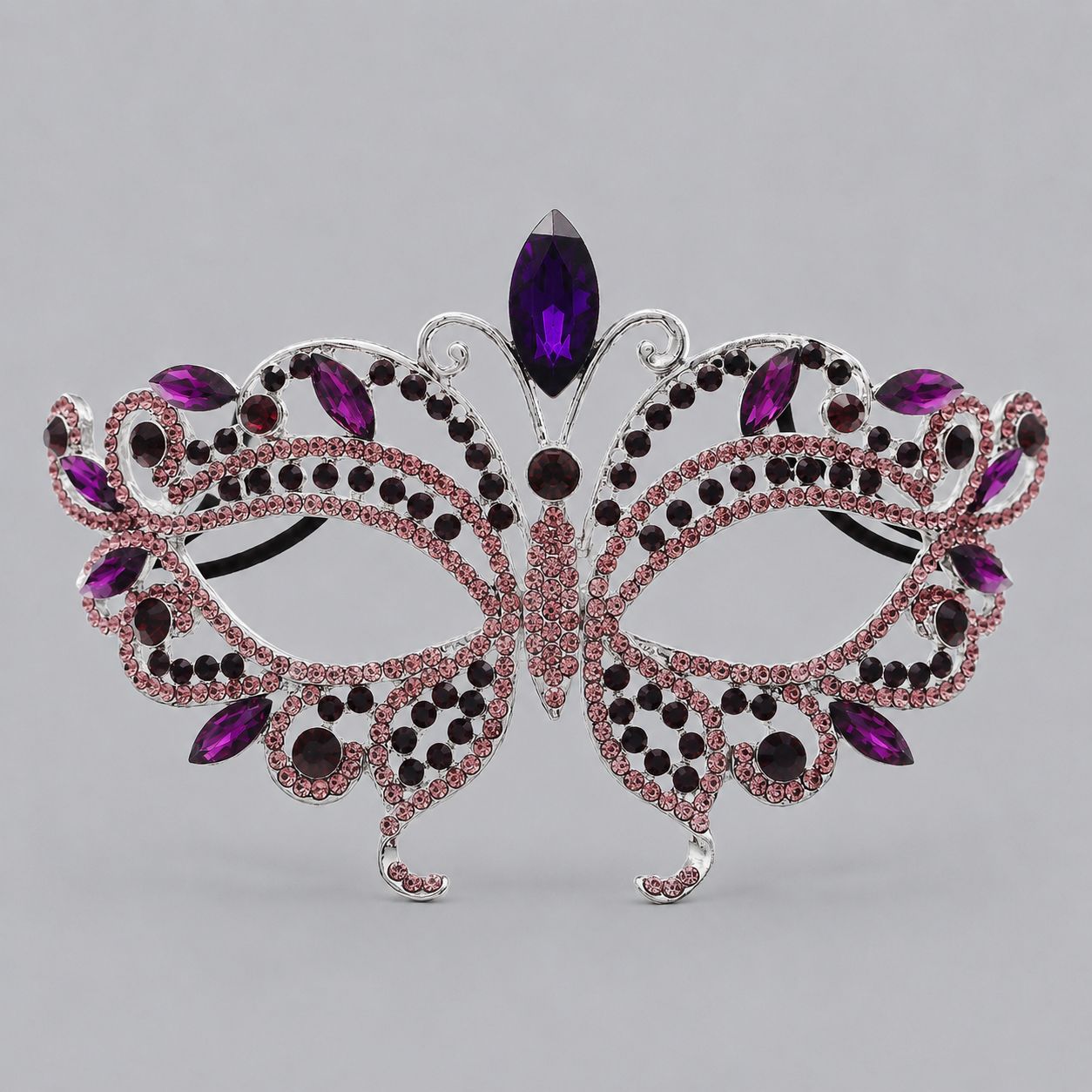 Luxury Rhinestone Half Face Masks for Parties and Events
