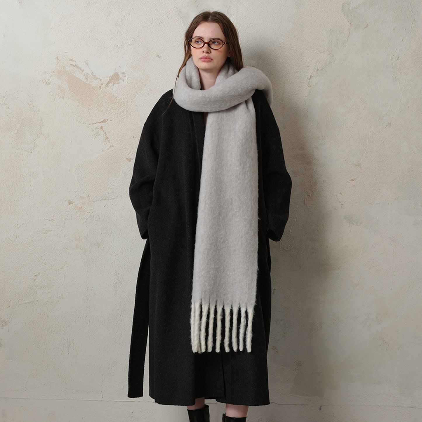 Premium Soft Wool Scarf for Women - Stylish Solid Colors