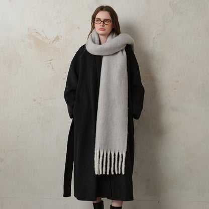 Premium Soft Wool Scarf for Women - Stylish Solid Colors