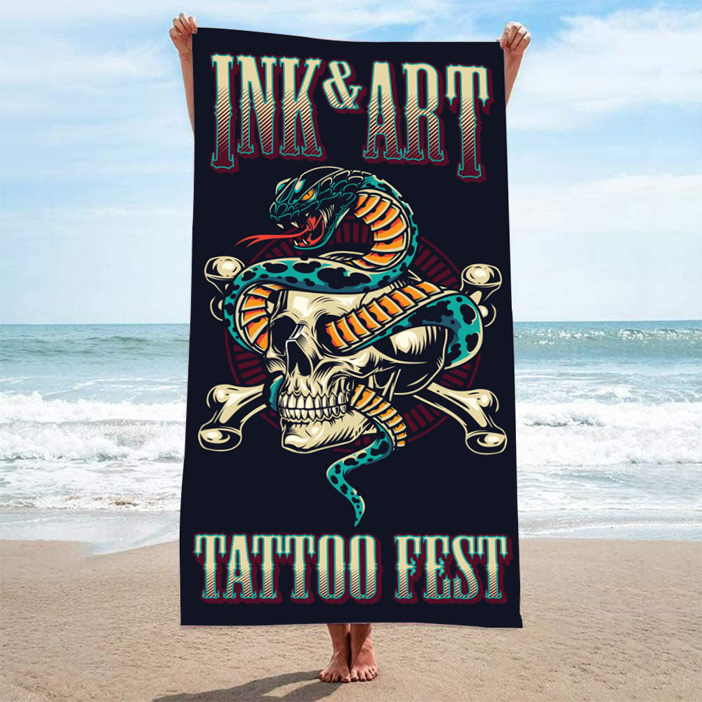 Custom Beach Towel Extra Large Microfiber Printed 100x180cm