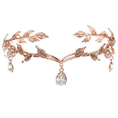 Crystal Crown Headband for Weddings and Parties