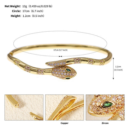 Crystal Studded Open Cuff Bracelet Elegant Jewelry for Weddings and Parties