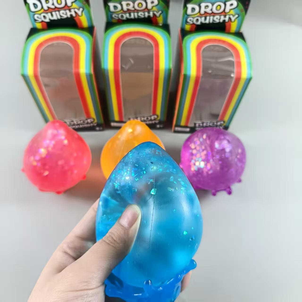 Squishy Waterdrop Design TPR Slow Rise Stress Toy