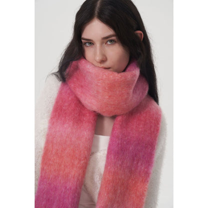 Gradient Wool Scarf for Women Elegant Casual Winter Wear