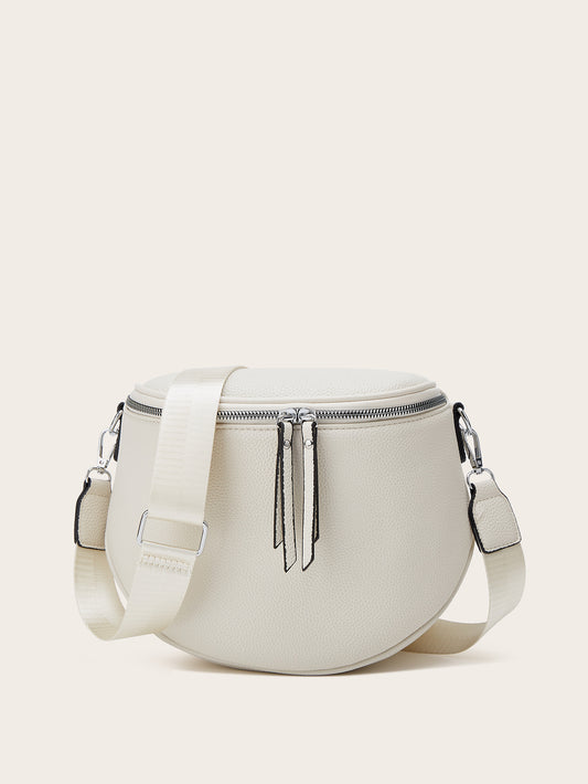 Vintage Style Saddle Bag With Wide Strap