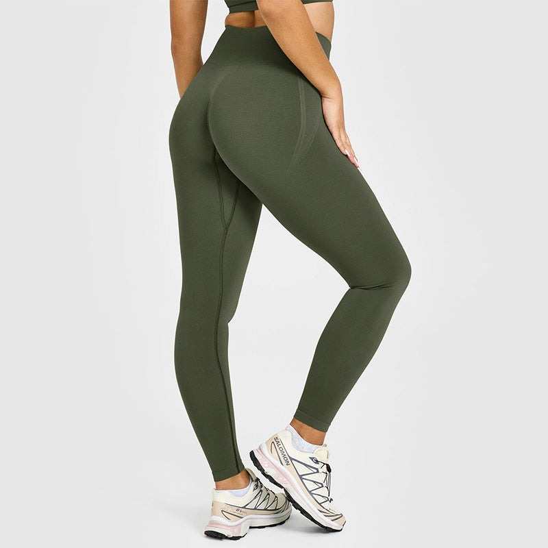 High-Waisted Seamless Yoga Shorts for Women