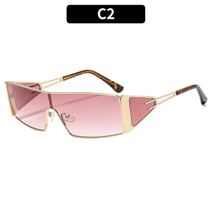 Trendy Metal Future Tech Sunglasses