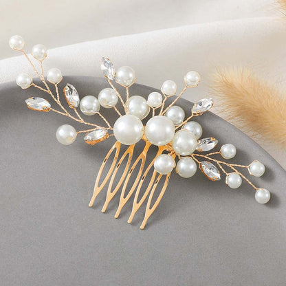Handmade Pearl Wedding Side Hair Comb