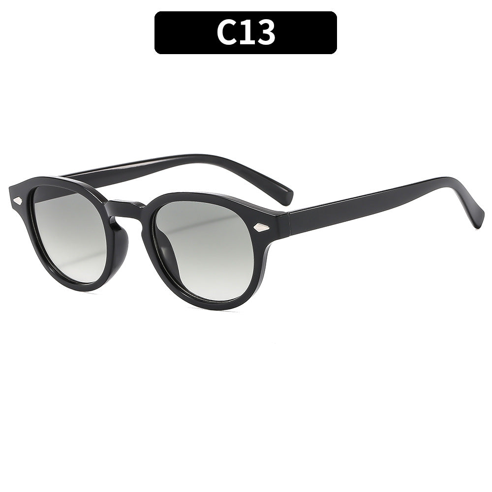 Retro Round Frame Sunglasses Stylish UV400 Protection