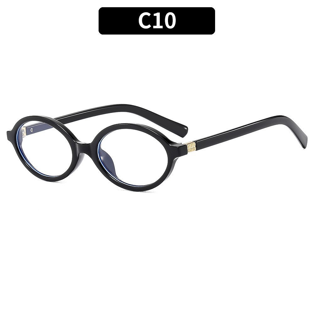 Vintage Oval Sunglasses Stylish UV Protection Eyewear