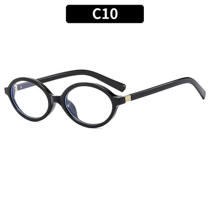 Vintage Oval Sunglasses Stylish UV Protection Eyewear