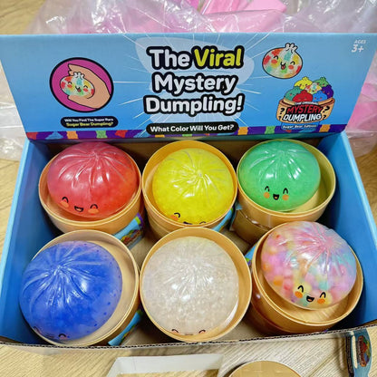Dumpling Squishy Toy Smiley TPR Stress Relief